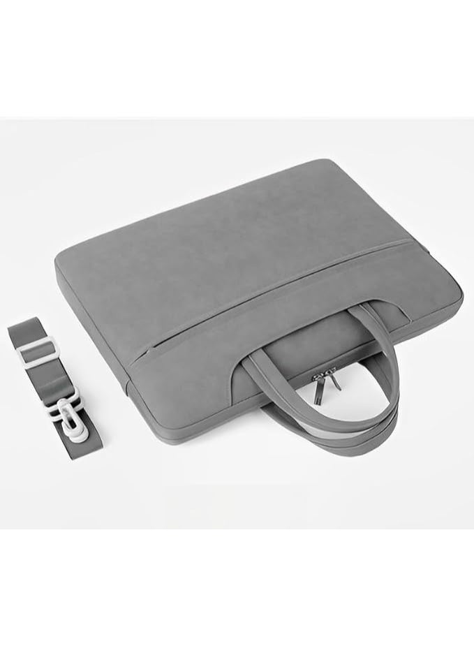 Arizone Laptop Bag B031 for Men & Women, Waterproof Laptop Sleeve Case with Shoulder Strap, Business & College Use, Fits 14-Inch Laptops – Grey - Image 2