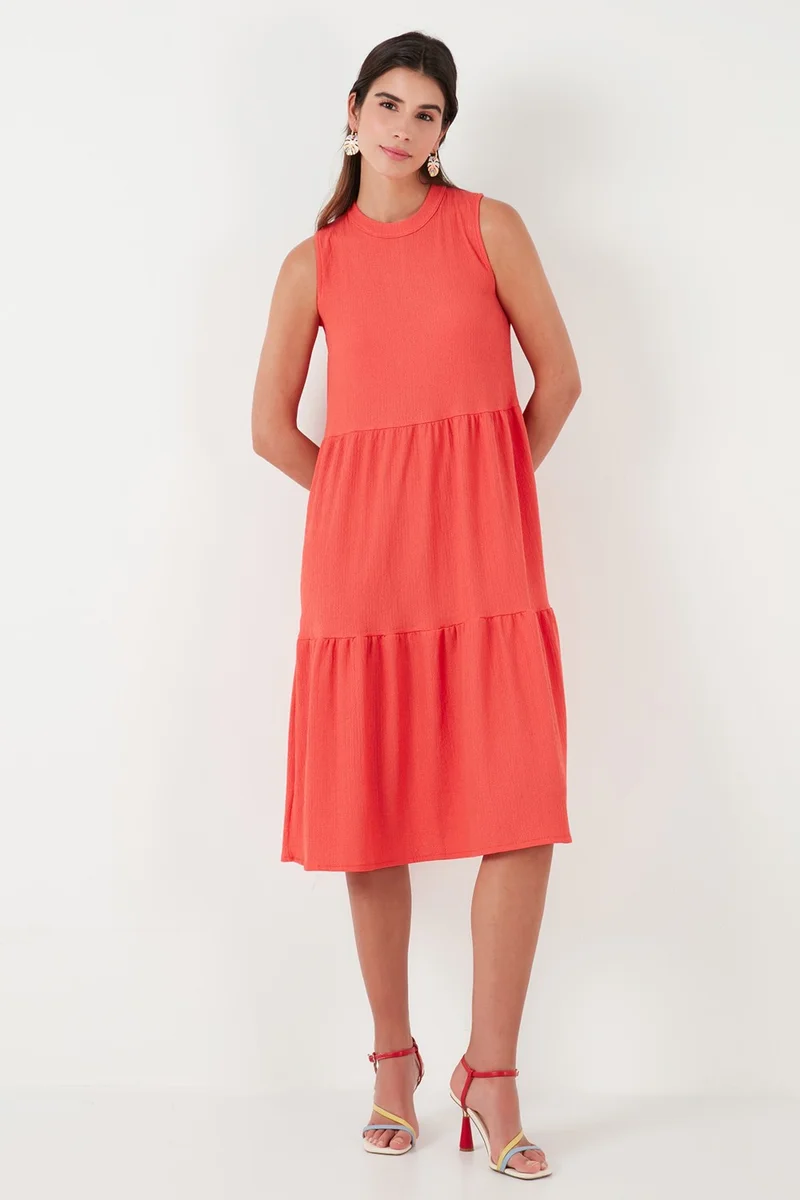 Lela Sleeveless Tiered Dress