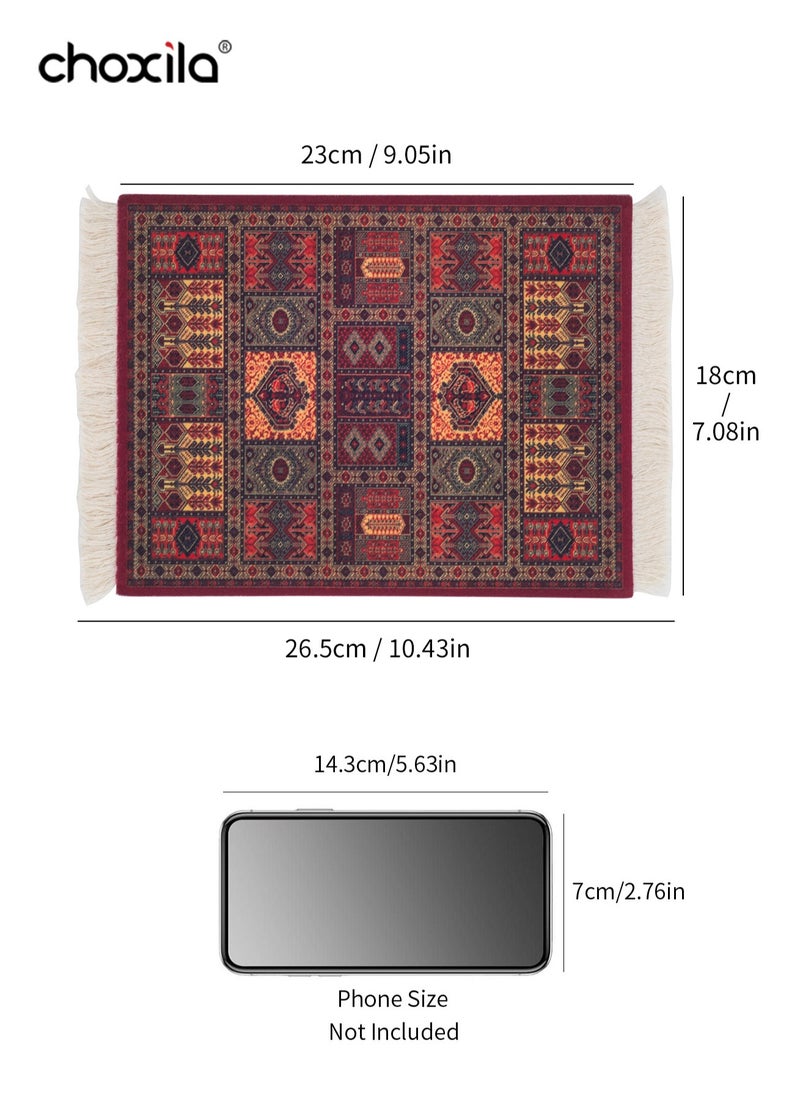 choxila Coffee Mat Coffee Cup Mat Coffee Mug MatTable Mat Mouse Pad Rubber Rectangle 23x18x0.5 cm
Red  - Image 4