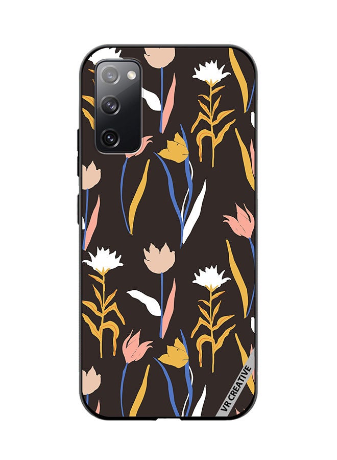 VR CREATIVE Protective Case Cover For Samsung Galaxy S20 FE 5G Abstract Simple Shape Flowers And Plants Seamless Pattern Design Multicolour - Image 1