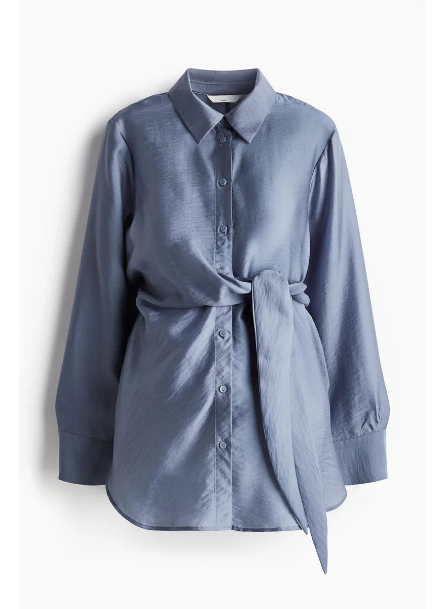 H&M Mama Before & After Tie-Detail Shirt