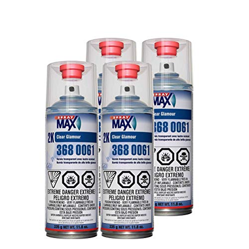 Spray max USC 2k High Gloss Clearcoat Aerosol (4 PACK) - Image 1