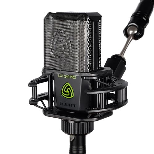 Lewitt LCT 240 PRO Condenser Microphone Shock Mount, Magnetic Pop Filter and Windscreen, Black (Vocal Set) - Image 5
