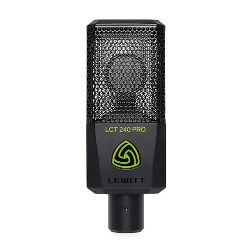 Lewitt LCT 240 PRO Condenser Microphone Shock Mount, Magnetic Pop Filter and Windscreen, Black (Vocal Set) - Image 1