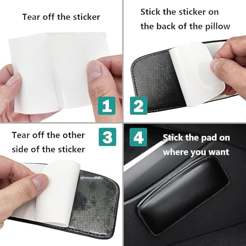 DS ENTERPRISE Car Knee Pad, Vehicle Door Armrest Pad, Driver Side Car Console Leather Thigh Support Comfort Pillow Foot Knee Pain Relief Foot Care Legg Cover, Cars Interior Accessories (Pack of-2) - Image 4