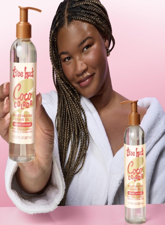 Tree Hut Coco Colada Moisturizing Shave Oil, Hydrating Gel-to-Oil Formula for a Close, Smooth Shave, 7.7 fl oz - Image 3