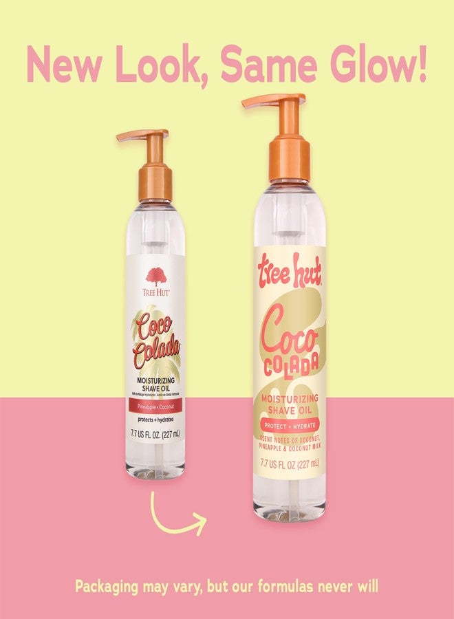 Tree Hut Coco Colada Moisturizing Shave Oil, Hydrating Gel-to-Oil Formula for a Close, Smooth Shave, 7.7 fl oz - Image 2