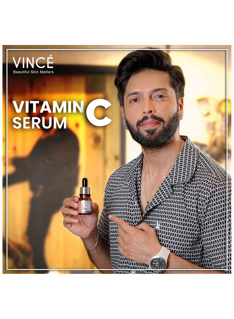 فينس مصل فيتامين سي - تركيبة تفتيح متقدمة - تقلل من البقع الداكنة وأضرار الشمس وفرط التصبغ، وتوحد لون البشرة، وتنعم الملمس وتعزز توهج الشباب - لجميع أنواع البشرة، 30 مل - Image 5