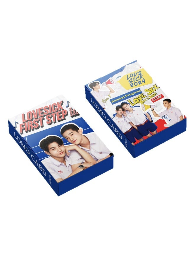 NIBEMINENT 55 Pcs Thai TV Drama LoveSick 2024 Lomo Cards Card For Fans Collection Gifts - Image 1