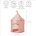 3 Sprouts Kids Play Tent Sustainable Recycled Fabric Fun Spacious Childs Playhouse for Indoor Games for Boys Girls Durable Fort Pop Up House for Toddlers Children Age 310 Pink - Image 4