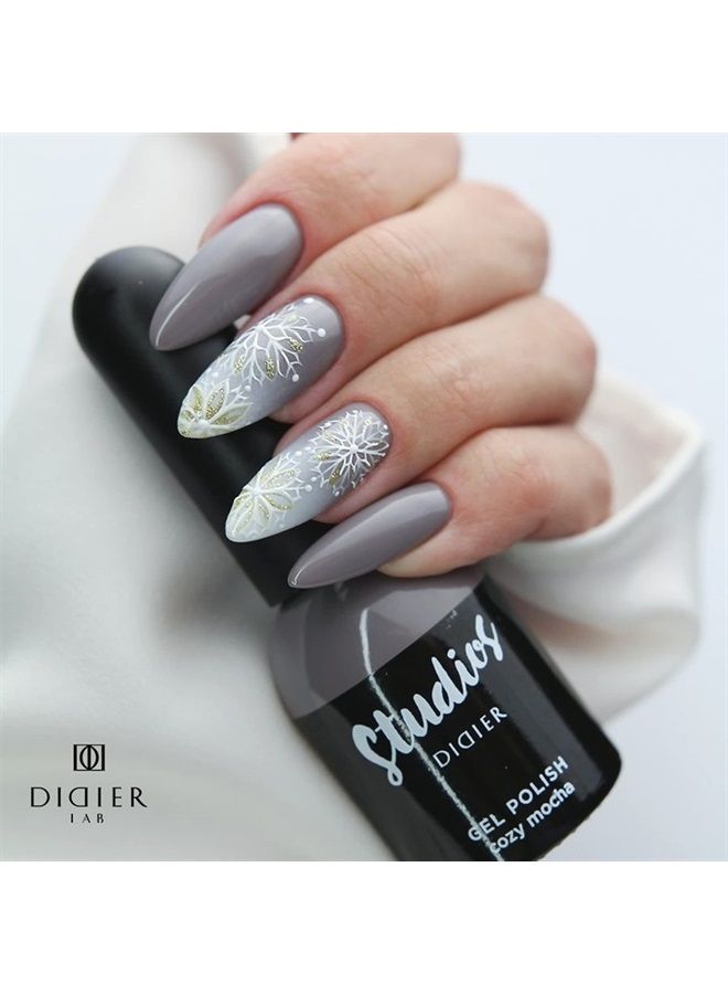 DIDIER LAB Studios Gel Polish Cosy Mocha - Professional Manicure Pedicure Products - Rich Pigment for Complete Nail Coverage - Flawless Shine - Suitable for Beginners - For UV Lamp - Gift for Women - Image 2