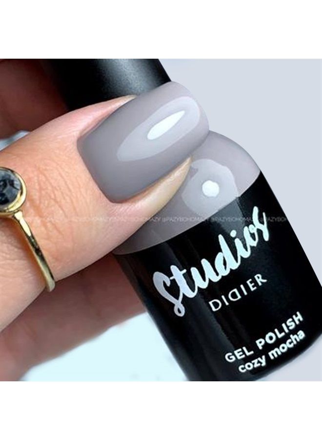 DIDIER LAB Studios Gel Polish Cosy Mocha - Professional Manicure Pedicure Products - Rich Pigment for Complete Nail Coverage - Flawless Shine - Suitable for Beginners - For UV Lamp - Gift for Women - Image 3