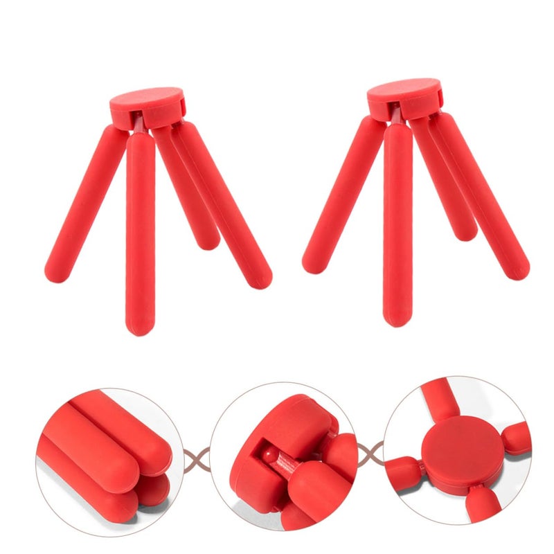 Foldable Silicone Trivets Heat Resistant Non Slip Pot Holder Mats Set of 2 - Image 3