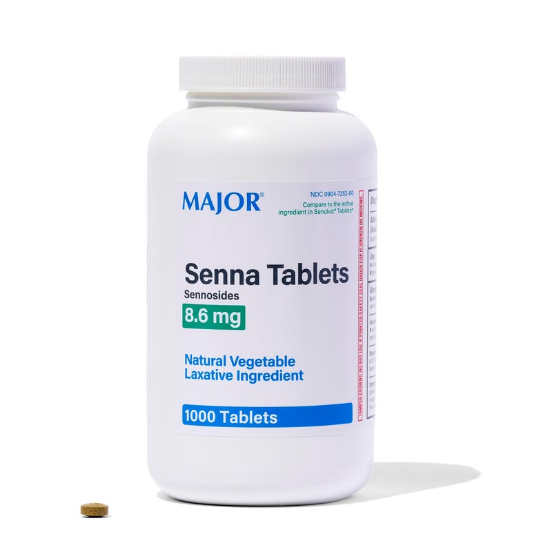 MAJOR Major Senna 86 mg Natural Vegetable Laxative Tablets Made With Sennosides 1000Count