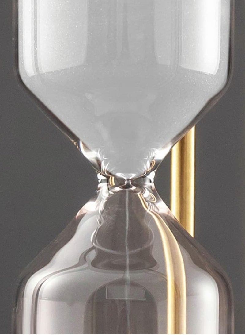 Excefore Sand Timer 15 Minute Hourglass Vintage Brass Sand Clock Stand, Vintage Sand Timer, Metal Sand Watch 15 Min, Antique Hour Glass Sandglass with White Sand for Home, Desk, Office Decoration - Image 2