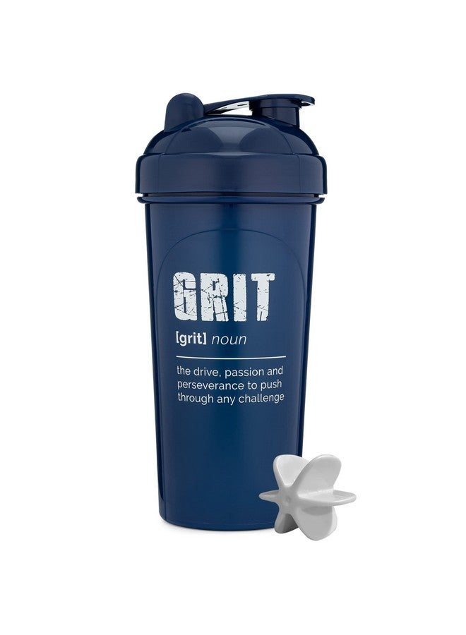GOMOYO GOMOYO [2 Pack] 28oz Shaker Bottle with Motivational Quotes (White & Navy) | Protein Shaker Bottle with Mixer Agitators | Blender Shaker Bottle for Protein Mixes Pack is BPA Free and Dishwasher Safe - Image 4