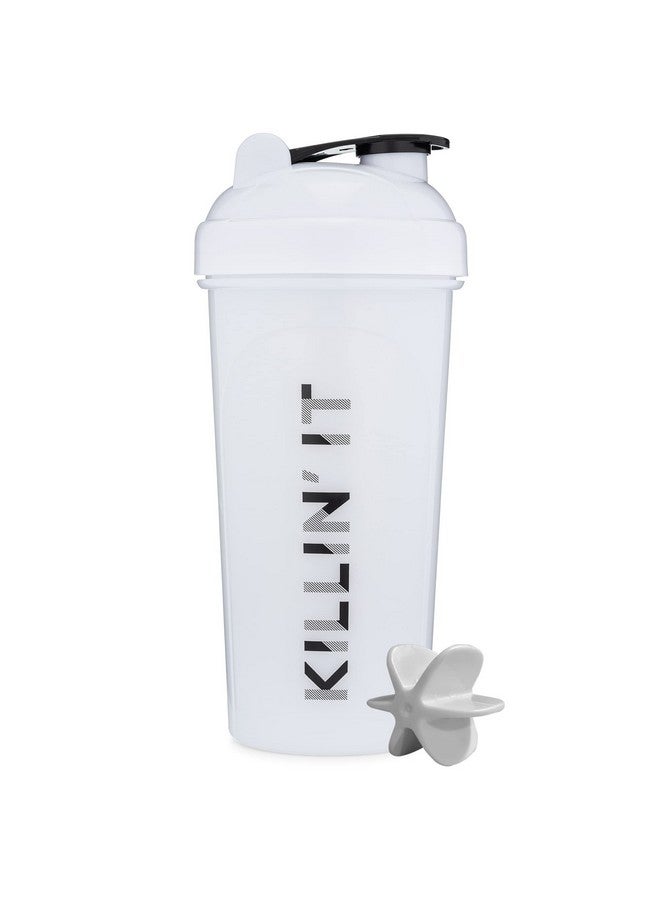 GOMOYO GOMOYO [2 Pack] 28oz Shaker Bottle with Motivational Quotes (White & Navy) | Protein Shaker Bottle with Mixer Agitators | Blender Shaker Bottle for Protein Mixes Pack is BPA Free and Dishwasher Safe - Image 5