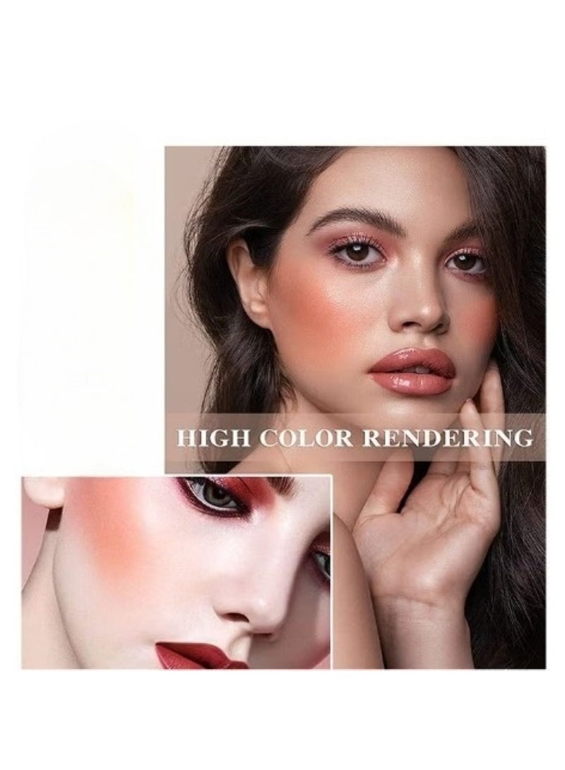 Huitich Petal Soft Glow High Pigment Baby Pink Cream Blush Stick with Brush Coral - Image 4