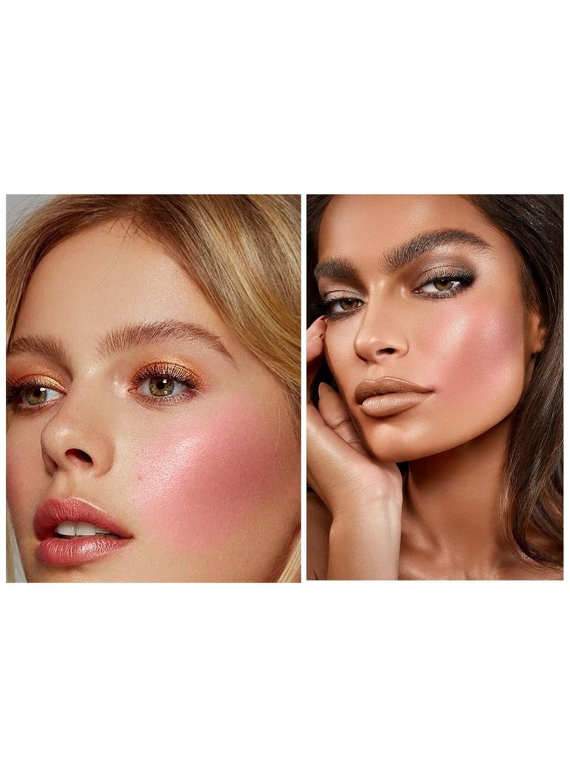 Huitich Petal Soft Glow High Pigment Baby Pink Cream Blush Stick with Brush Coral - Image 5