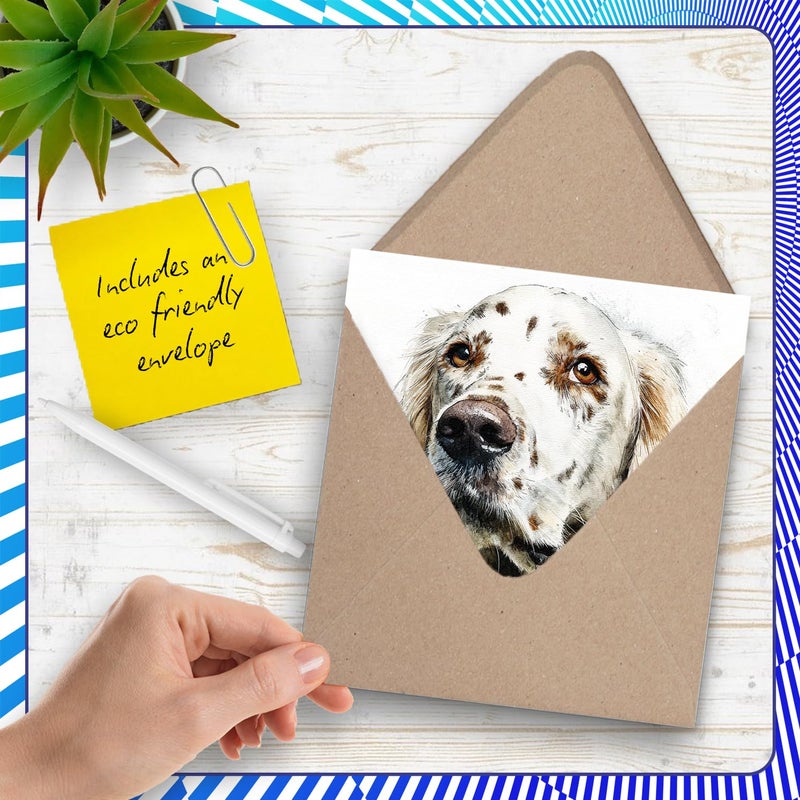 Stuff4 English Setter Birthday Card for Men Women - Dog Breeds - Happy Birthday Card for Grandpa Husband Colleague Nanny  5.7 Inch Bday Greeting Cards - Image 5