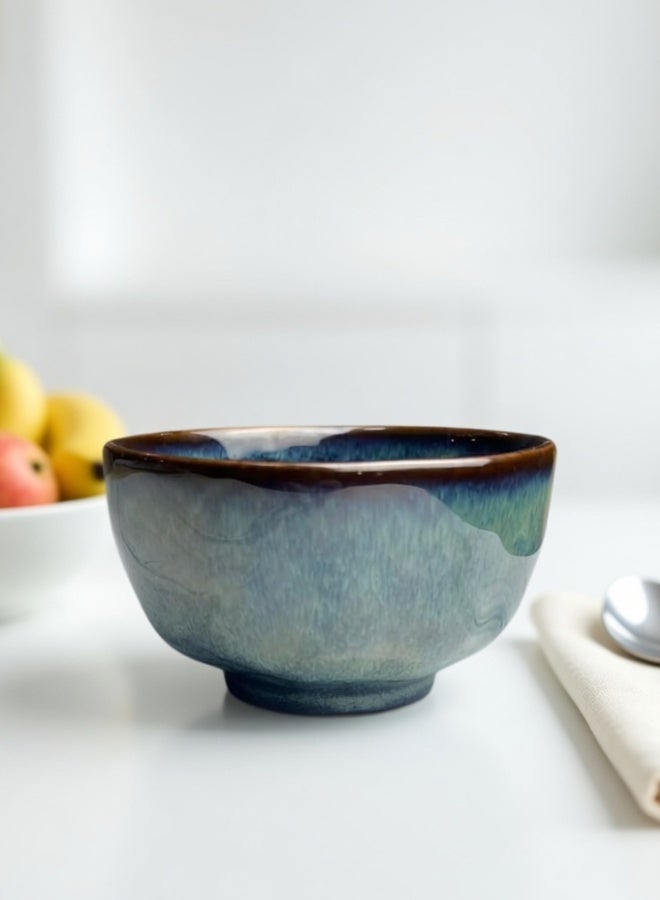Clink Japanese Style Ceramic Soup Bowl, Premium Porcelain Soup Bowl 4.5 inch, Misty Green Ramen Bowl, Handcrafted Ramen Bowl, Perfect for Soup, Rice, Ramen, Cereal, Fruits - Image 3