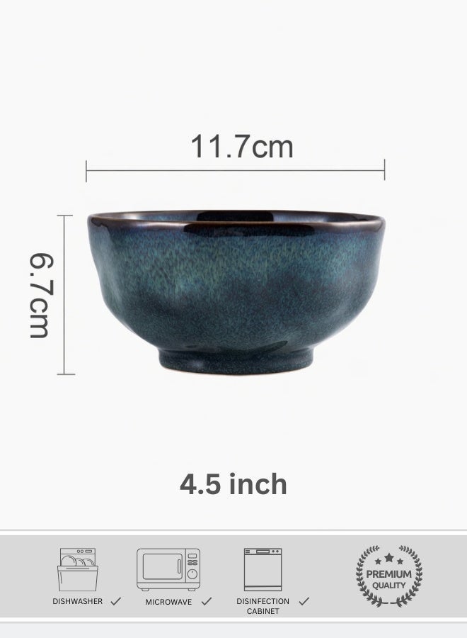 Clink Japanese Style Ceramic Soup Bowl, Premium Porcelain Soup Bowl 4.5 inch, Misty Green Ramen Bowl, Handcrafted Ramen Bowl, Perfect for Soup, Rice, Ramen, Cereal, Fruits - Image 1