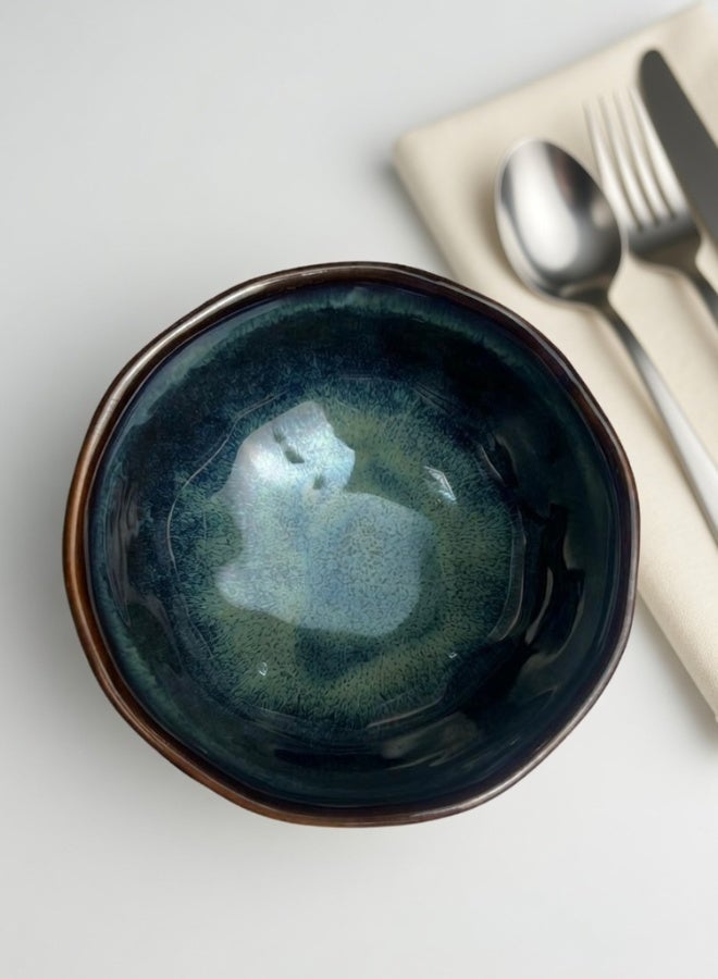 Clink Japanese Style Ceramic Soup Bowl, Premium Porcelain Soup Bowl 4.5 inch, Misty Green Ramen Bowl, Handcrafted Ramen Bowl, Perfect for Soup, Rice, Ramen, Cereal, Fruits - Image 4