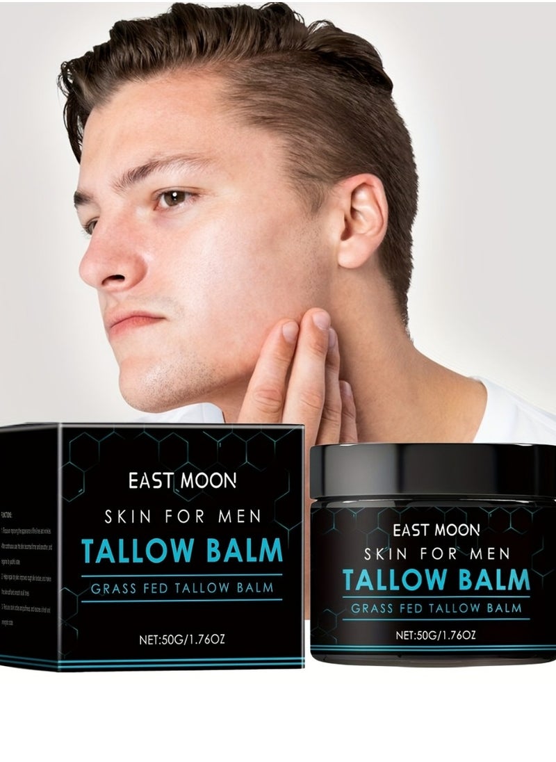 East Moon - Tallow Balm Forge Skin Care for Men Tallow Face Moisturizer Skin Care Natural Tallow Moisturizer Anti Wrinkle Night Cream Wrinkle Defense Tallow Face Cream Beef Tallow Anti Aging Cream - Image 1