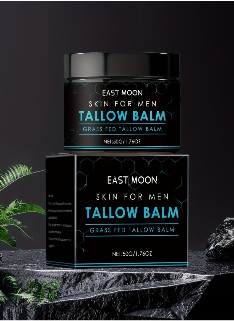 East Moon - Tallow Balm Forge Skin Care for Men Tallow Face Moisturizer Skin Care Natural Tallow Moisturizer Anti Wrinkle Night Cream Wrinkle Defense Tallow Face Cream Beef Tallow Anti Aging Cream - Image 1