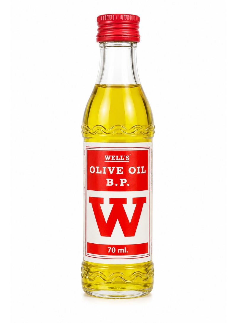 Wells B.P. Olive Oil Natural Nourishing Oil for Hair & Skin Care, 70ml - Image 1