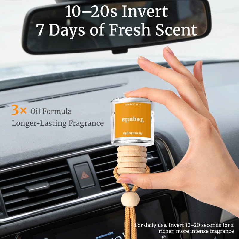 AROMTOPIA Car Air Freshener Hanging 2 Pack, Aromtopia Pink Beach Essential Oil Diffuser for Cars, Cute Car Accessories for Women & Men Gift, Long-Lasting Car Fragrance - Image 4