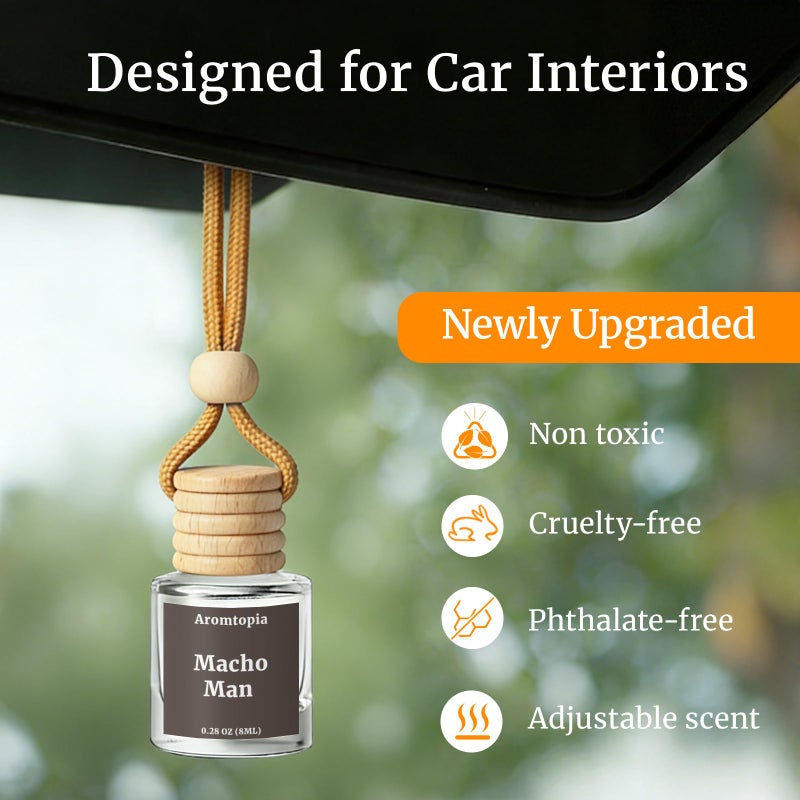 AROMTOPIA Car Air Freshener Hanging 2 Pack, Aromtopia Pink Beach Essential Oil Diffuser for Cars, Cute Car Accessories for Women & Men Gift, Long-Lasting Car Fragrance - Image 3
