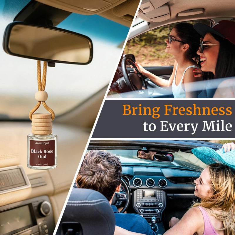 AROMTOPIA Car Air Freshener Hanging 2 Pack, Aromtopia Pink Beach Essential Oil Diffuser for Cars, Cute Car Accessories for Women & Men Gift, Long-Lasting Car Fragrance - Image 5