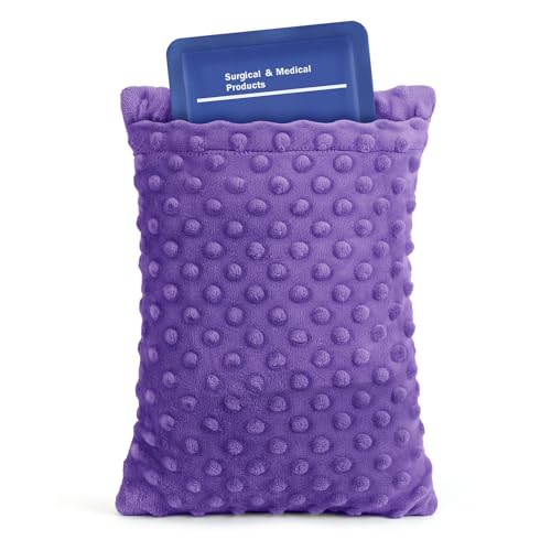 okmaba Hysterectomy Recovery Pillow with Hot/Cold Pack Pocket - Abdominal Surgery Recovery Pillow for Women, C-Section & Tummy Tuck Must Haves, Post Op Support Cushion(Purple) - Image 1