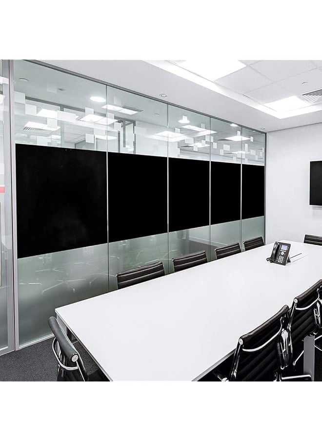 Enhance Privacy With Blackout Window Film Sun Blocking Frosted Glass Effect Removable Window Tint