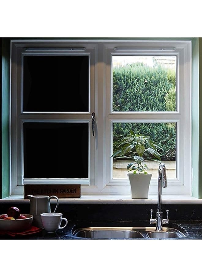 Enhance Privacy With Blackout Window Film Sun Blocking Frosted Glass Effect Removable Window Tint