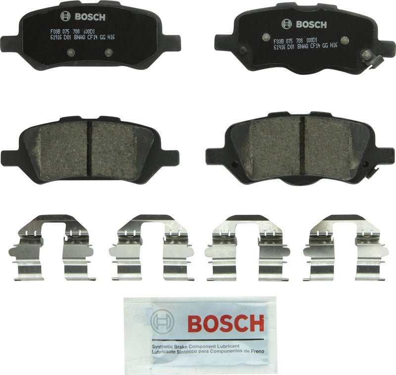 BOSCH BC1402 QuietCast Premium Ceramic Disc Brake Pad Set - Compatible with Select Toyota Venza; REAR - Image 2