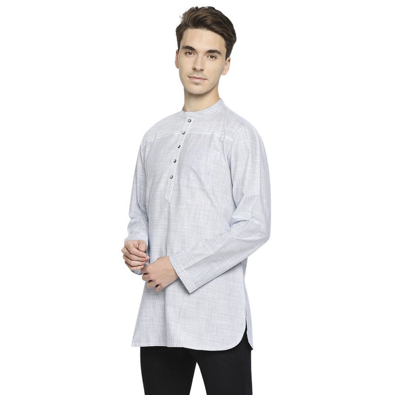 ARCHATTIRE Men’s White Cotton Full Sleeve Kurta for Men - Image 2