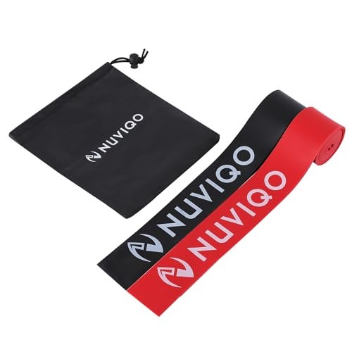 Nuviqo Muscle Floss Bands (Pack of 2) - Compression Bands - Mobility and Recovery Bands for Improving Movement, Increasing Circulation & Reducing Soreness - Image 1