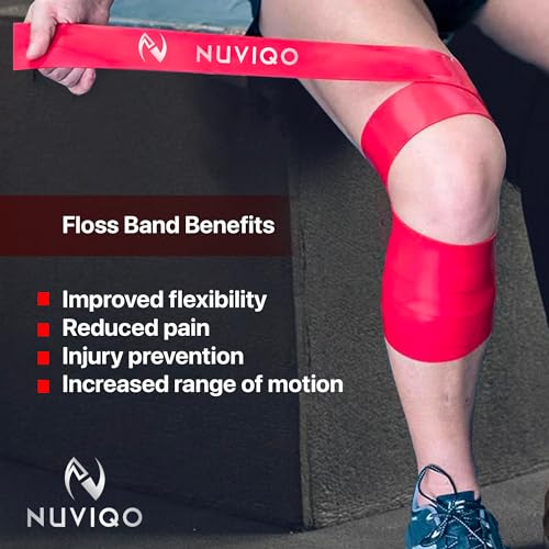 Nuviqo Muscle Floss Bands (Pack of 2) - Compression Bands - Mobility and Recovery Bands for Improving Movement, Increasing Circulation & Reducing Soreness - Image 3