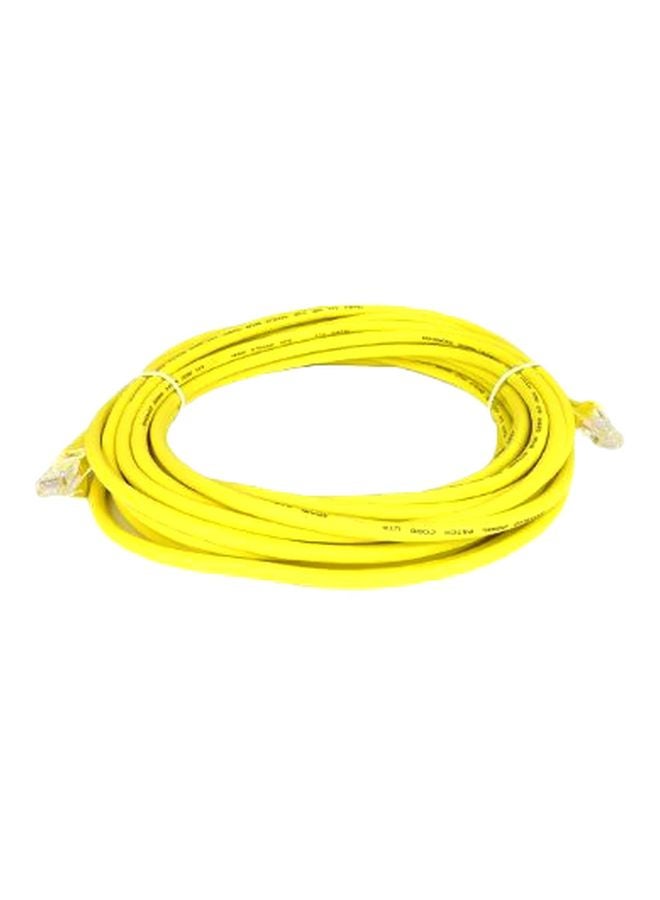 Cat6 Ethernet Patch Cable Yellow