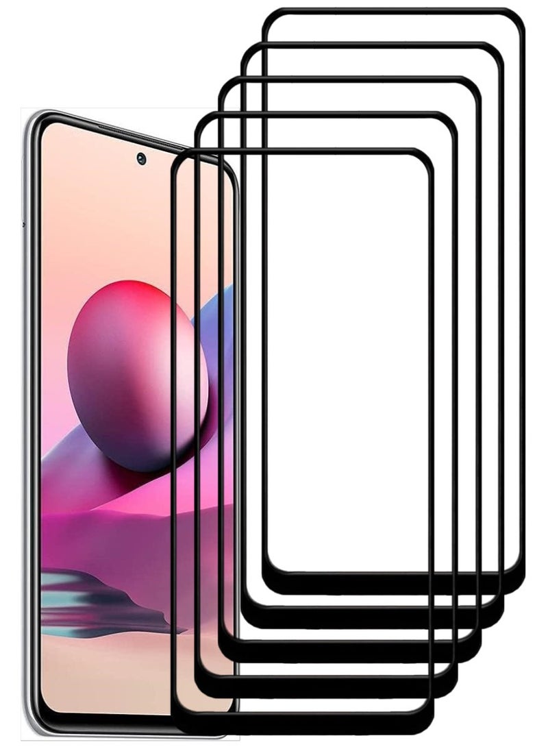 ACLIX 5 Pieces Antistatic ESD Dustproof Premium Quality High Definition Tempered Glass Screen Protector Designed For Xiaomi Redmi Note  10 - Image 1
