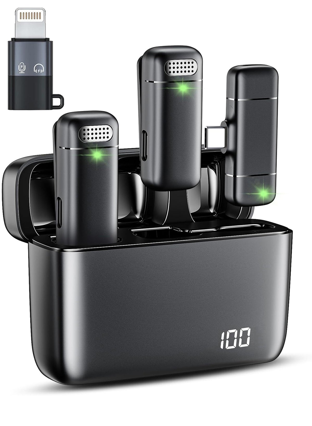 يو آو آلس Uwals Mini Wireless Lavalier Microphone 500mAh