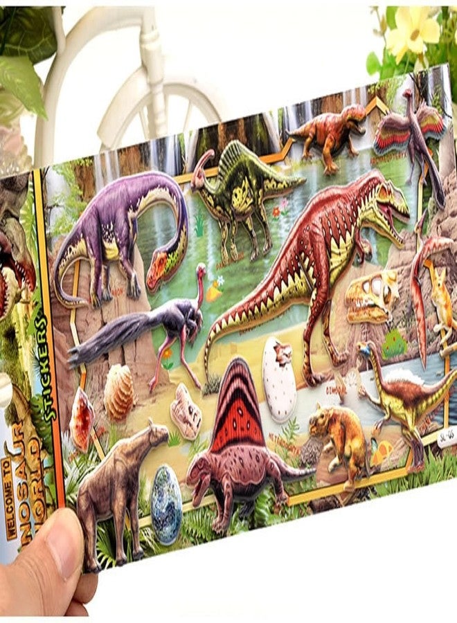 DEOXY Vinyl Pack of 4 Dinosaur Wax Seal Stickers - Decorative Self-Adhesive for Plastic,Wedding Envelopes,Invitations - 3D Seal Stickers (DS-SL-QS(13-16)),8 cm,Multi Color - Image 5