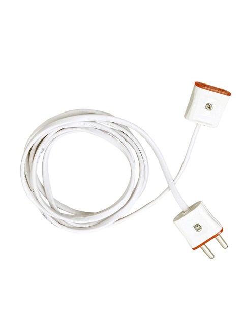 HiPLASST 2Pin Flexible MaleFemale Socket Flat WireExtension Cord for Multipurpose UseFestive DecorationsDiwaliChristmasetc 5 Meters