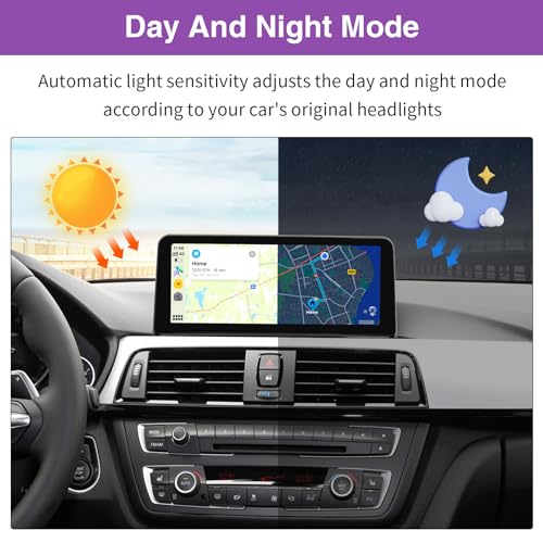 NINETOM 10.25 inch Touchscreen Wireless CarPlay Android Auto Multimedia Car Radio Receiver Compatible with BMW 3/4 Series NBT System, F30/F31/F32/F33/F34/F35/F36 (2013-2016) - Image 4