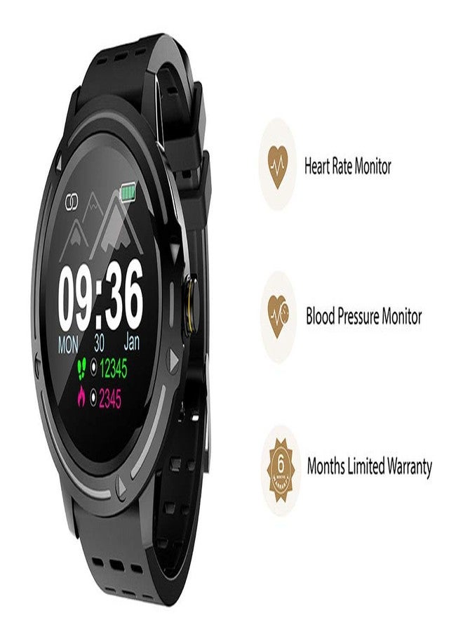 OPTA SB-163 Bluetooth Fitness Watch with Full Touch Screen Display All Day Heart Rate and Activity Tracking Smart Band for Android and IosMedium (Black) - Image 3