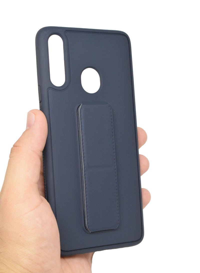 BORTONY Galaxy A20S Case Silicone Camera Protected Shockproof With Finger Grip Stand Cover - Image 3
