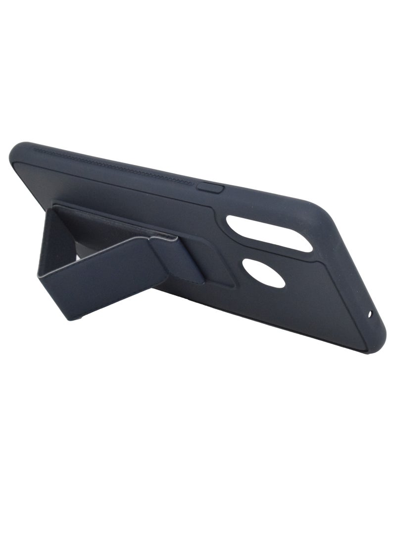 BORTONY Galaxy A20S Case Silicone Camera Protected Shockproof With Finger Grip Stand Cover - Image 2