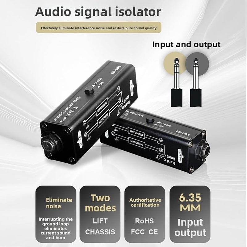 Aluminum Alloy Hum Eliminator Noise Isolator for Car Home Stereo Plug Play - Image 3